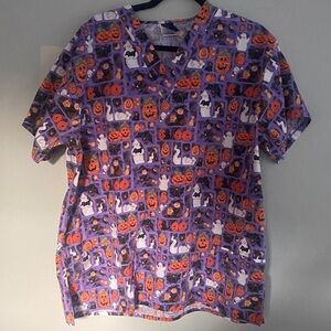 Basic Editions Kids Halloween Shirt - Purple and Orange